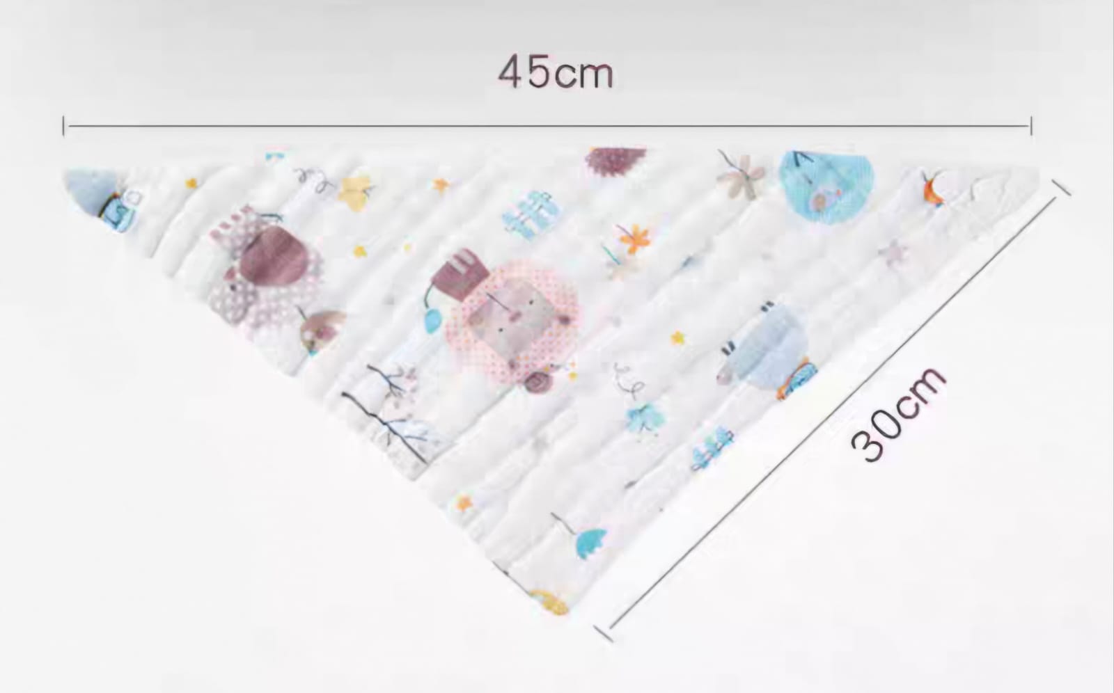 Emmanuel 6 Layers 100% Cotton Triangle Bibs *Choose design at fair